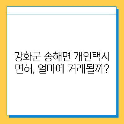 인천 강화군 송해면 개인택시 면허 매매 가격| 오늘 시세, 넘버값, 자격조건, 월수입, 양수교육 | 상세 정보