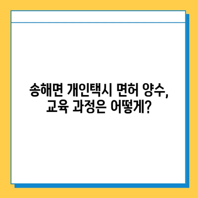 인천 강화군 송해면 개인택시 면허 매매 가격| 오늘 시세, 넘버값, 자격조건, 월수입, 양수교육 | 상세 정보