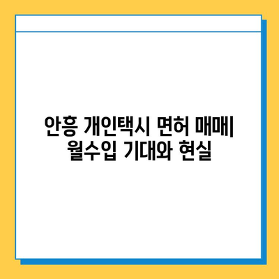 강원도 횡성군 안흥면 개인택시 면허 매매| 오늘 시세 & 넘버값, 자격조건, 월수입, 양수교육 | 핵심 정보 총정리