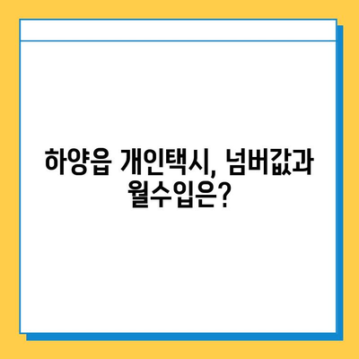 경상북도 경산시 하양읍 개인택시 면허 매매 가격| 오늘 시세, 넘버값, 자격조건, 월수입, 양수교육 | 상세 정보