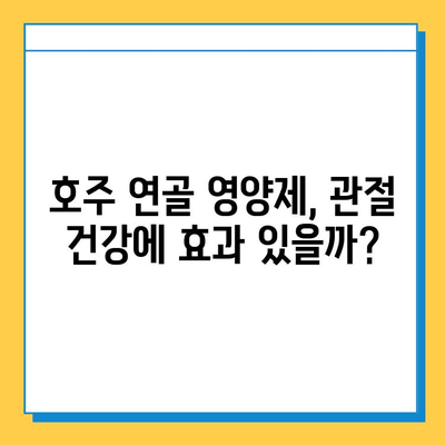 호주 연골 영양제 후기| 관절 건강 개선에 도움이 될까? | 콘드로이친 효과, 실제 사용 후기, 구매 가이드