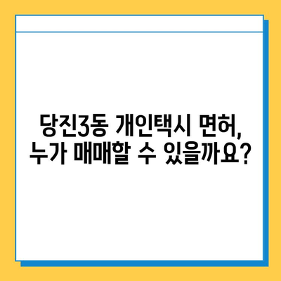 당진3동 개인택시 면허 매매 가격, 오늘 시세 확인하세요! | 번호판, 넘버값, 자격조건, 월수입, 양수교육