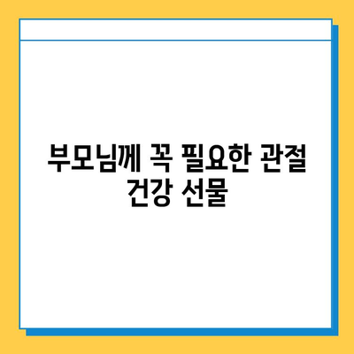 부모님 건강 선물, 관절 연골 영양제 추천 가이드 | 부모님 선물, 관절 건강, 연골 영양제, 건강 기능 식품