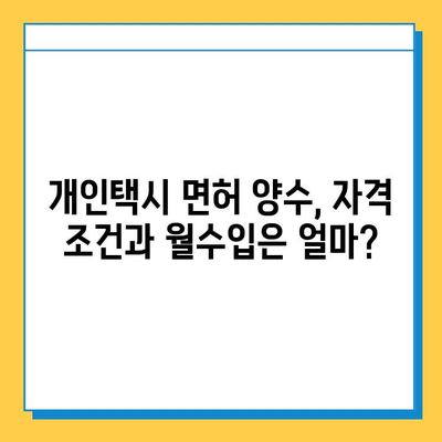 부산 사하구 괴정2동 개인택시 면허 매매| 오늘 시세 확인 & 자격조건, 월수입, 양수교육 정보 | 번호판, 넘버값, 가격