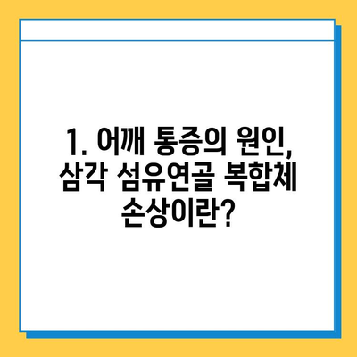 삼각 섬유연골 복합체 손상 치료| 증상, 원인, 치료법 총정리 | 어깨 통증, 운동 제한, 재활