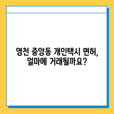 영천시 중앙동 개인택시 면허 매매 가격 오늘 확인하세요! |  번호판, 넘버값, 자격조건, 월수입, 양수교육