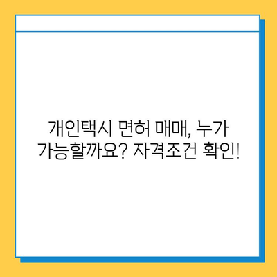 광주 북구 중흥1동 개인택시 면허 매매| 오늘 시세 & 핵심 정보 | 자격조건, 월수입, 양수교육