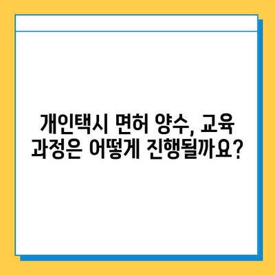 광주 북구 중흥1동 개인택시 면허 매매| 오늘 시세 & 핵심 정보 | 자격조건, 월수입, 양수교육