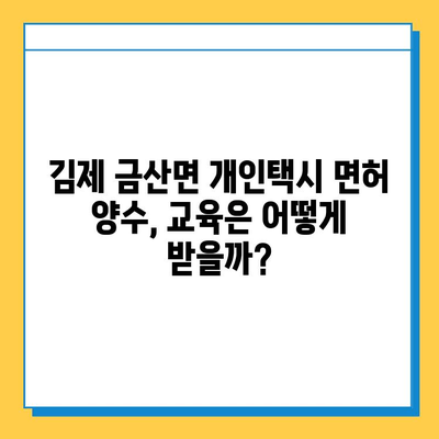 전라북도 김제시 금산면 개인택시 면허 매매 가격 및 자격 조건| 오늘 시세, 넘버값, 월수입, 양수교육 | 상세 분석 및 정보