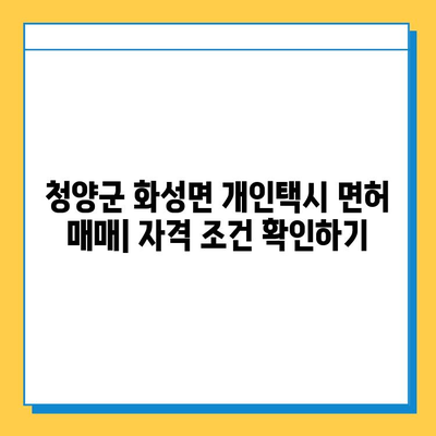 충청남도 청양군 화성면 개인택시 면허 매매 가격| 오늘 시세 (번호판, 넘버값) | 자격조건, 월수입, 양수교육