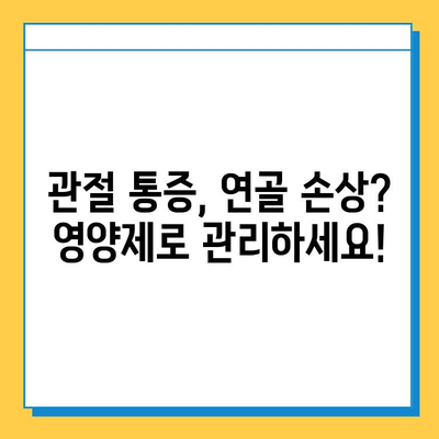 관절 건강 지키는 선택! 나에게 맞는 연골 영양제 고르는 기준 | 관절 통증, 연골 재생, 영양제 추천, 건강 관리