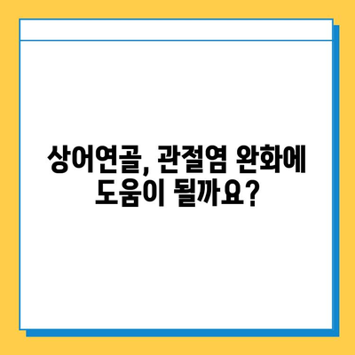 상어연골, 관절염 염증 완화에 효과적인가요? | 관절염, 연골 재생, 건강 정보