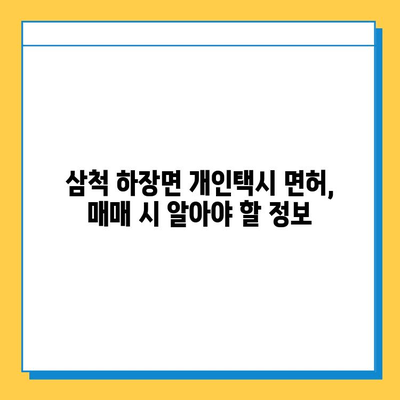 강원도 삼척시 하장면 개인택시 면허 매매 가격| 오늘 시세 확인 & 자격조건, 월수입, 양수교육 안내 | 번호판, 넘버값, 면허 매매