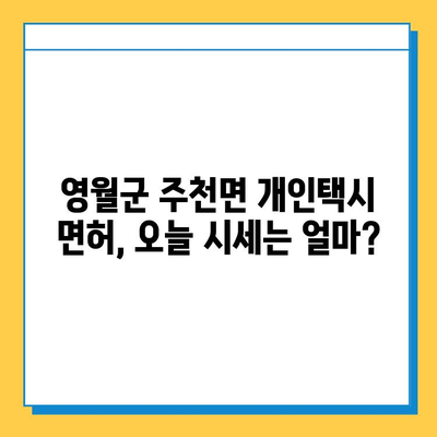 강원도 영월군 주천면 개인택시 면허 매매 가격| 오늘 시세 확인 & 자격조건, 월수입, 양수교육 정보 | 번호판, 넘버값