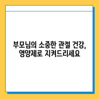 부모님 건강 선물, 관절 연골 영양제 추천 가이드 | 나이든 부모님, 관절 건강, 연골 건강, 선물 추천