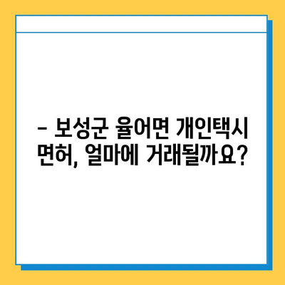 전라남도 보성군 율어면 개인택시 면허 매매 가격| 오늘 시세 확인 & 넘버값, 자격조건, 월수입, 양수교육 | 상세 정보