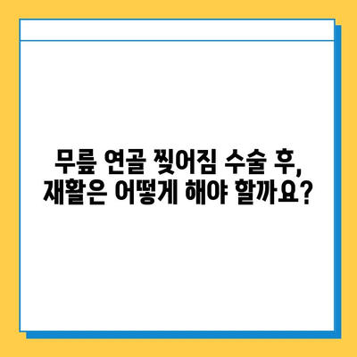 무릎 연골 찢어짐 수술 비용| 치료 및 비용 안내 | 무릎 연골, 찢어짐, 수술, 비용, 치료, 정보