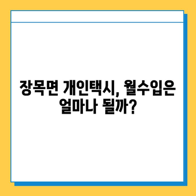 거제시 장목면 개인택시 면허 매매 가격 & 시세 (오늘 기준) | 자격조건, 월수입, 양수교육 정보