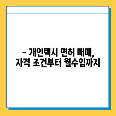 경상남도 고성군 개천면 개인택시 면허 매매 가격| 오늘 시세 확인 및 자격조건, 월수입, 양수교육 안내 | 번호판, 넘버값