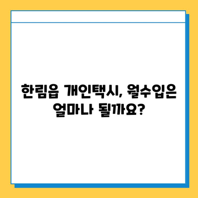 제주도 한림읍 개인택시 면허 매매 가격| 오늘 시세, 넘버값, 자격조건, 월수입, 양수교육 | 상세 가이드