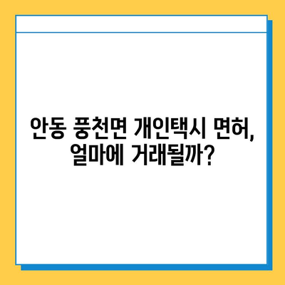 안동시 풍천면 개인택시 면허 매매 가격 & 자격조건 완벽 가이드 | 오늘 시세, 넘버값, 월수입, 양수교육