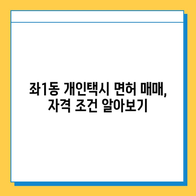 부산 해운대구 좌1동 개인택시 면허 매매 가격 (번호판, 넘버값) 오늘 시세 확인 | 자격조건, 월수입, 양수교육