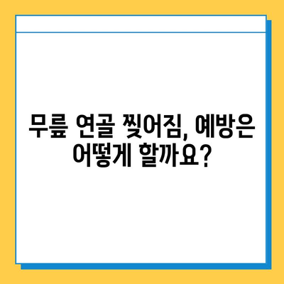 무릎 연골 찢어짐, 회복 가능할까요? | 원인, 증상, 치료 및 재활 가이드