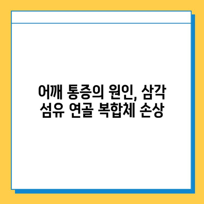 삼각 섬유 연골 복합체 손상 수술, 그 의미와 필요성 |  어깨 통증, 회전근 개 파열, 수술 후 재활