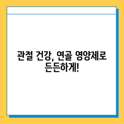 부모님 건강 선물, 관절연골 영양제 선택 가이드 | 부모님 선물, 관절 건강, 연골 영양제 추천