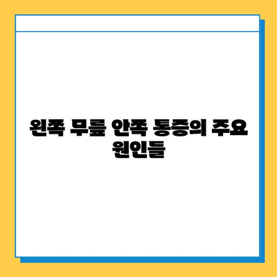 왼쪽 무릎 안쪽 통증| 원인 분석부터 연골 관리까지 | 통증 해결, 운동, 치료, 예방