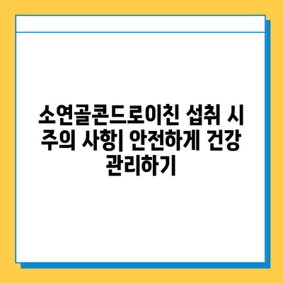 소연골콘드로이친으로 강화하는 관절 건강| 효능, 섭취 방법, 주의 사항 | 관절 건강, 연골 건강, 콘드로이친, 건강 정보