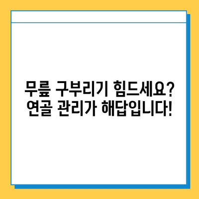 무릎 구부리기 통증, 연골 관리로 해결하세요! | 무릎 통증 완화, 운동, 재활, 연골 재생