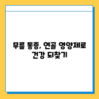 무릎 통증 관리, 관절 연골 영양제 추천 | 무릎 통증 완화, 연골 건강, 효과적인 관리 방법