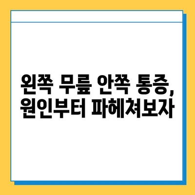 왼쪽 무릎 안쪽 통증의 원인| 연골 관리법으로 건강 되찾기 | 무릎 통증, 연골 손상, 운동법, 치료, 예방