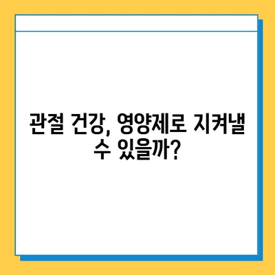 관절 건강 지키는 선택! 나에게 맞는 관절연골 영양제 고르는 기준과 효과 | 관절, 연골, 영양제, 건강, 섭취