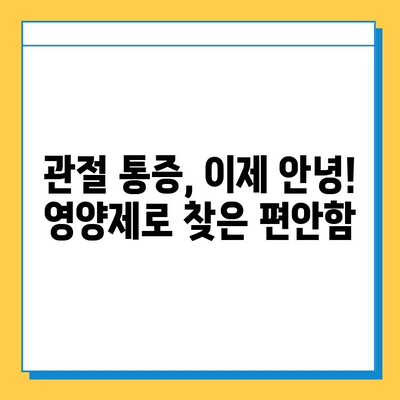 관절 연골 영양제 체험 후기| 뚜렷한 변화, 효과 확인! | 관절 통증 완화, 연골 건강, 체험 후기, 추천