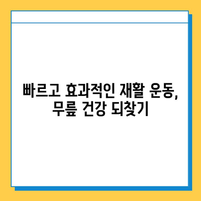 반월상연골 파열과 십자인대 파열, 효과적인 치료법 비교 분석 |  무릎 통증, 재활, 수술, 운동