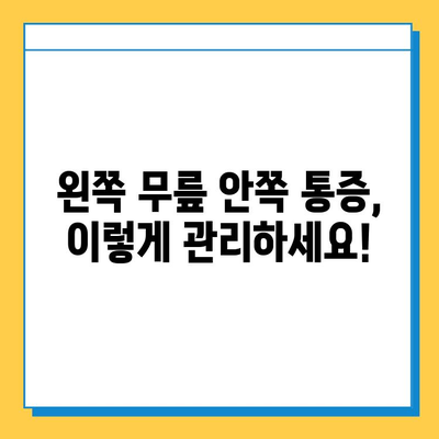 왼쪽 무릎 안쪽 통증의 원인과 연골 관리| 5가지 주요 원인과 효과적인 관리 방법 | 무릎 통증, 연골 손상, 운동 팁