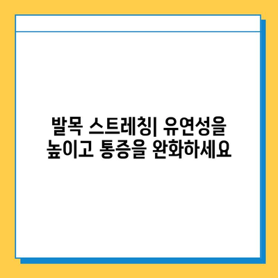 발목 통증 완화를 위한 발목 관절 관리 가이드 | 발목 통증, 재활 운동, 스트레칭, 예방법