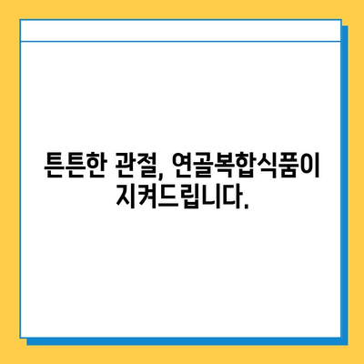 관절 건강 지키는 필수템! 연골복합식품의 효능과 선택 가이드 | 관절 관리, 연골 건강, 건강기능식품, 건강 정보