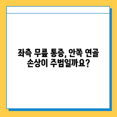 무릎 통증의 좌측 원인| 안쪽 연골 관리법으로 통증 해결하기 | 무릎 통증, 연골 손상, 좌측 무릎 통증, 관리법, 운동