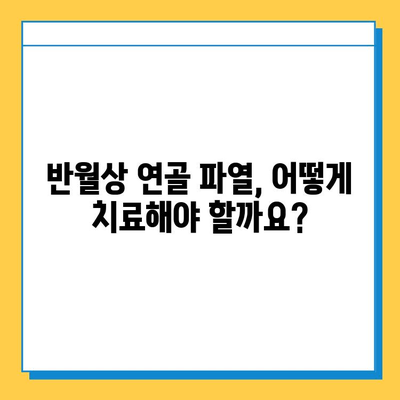 무릎 구부릴 때 통증? 반월상연골 파열 의심해보세요! | 원인, 증상, 치료, 재활