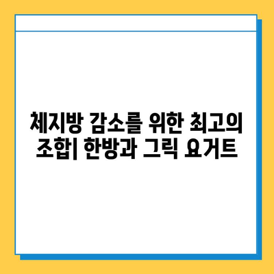 한방 다이어트 식품과 그릭 요거트의 놀라운 효능| 건강하고 슬림한 몸 만들기 | 다이어트, 한방, 그릭 요거트, 건강 식단, 체중 감량