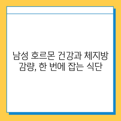 남성 체지방 감량을 위한 최적의 다이어트 식품 가이드 | 체중 감량, 건강 식단, 남성 건강