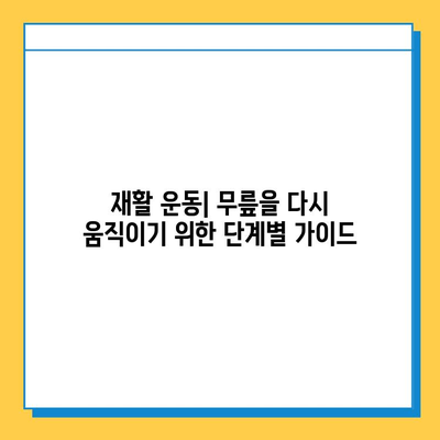 반월상 연골 파열 봉합 수술 후, 성공적인 재활을 위한 완벽 가이드 | 재활 운동, 주의 사항, 회복 과정