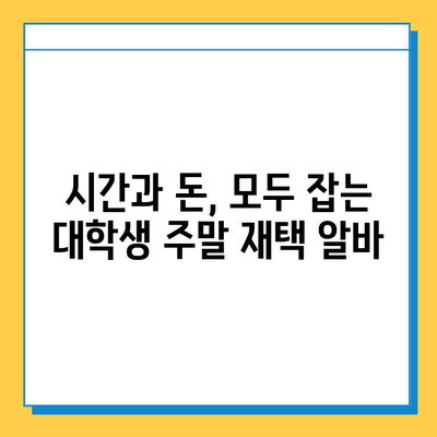 대학생 주말 재택 알바, 타이핑보다 효율적인 5가지 추천 |  고수익, 시간 활용, 재택근무