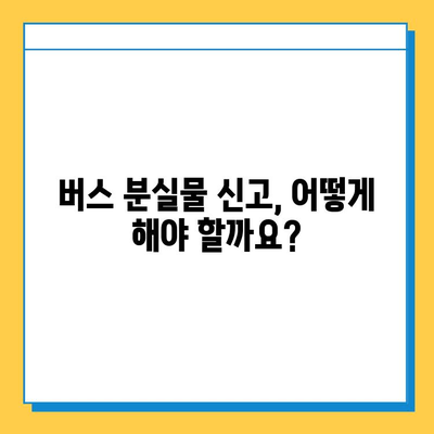 버스에서 잃어버린 지갑, 찾는 방법 총정리 | 분실물 신고, CCTV 확인, 보상 팁