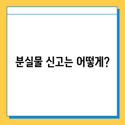 천안 시내버스에서 소지품 잃어버렸을 때? 대중교통 분실물센터 활용 가이드 | 분실물 신고, 찾는 방법, 연락처