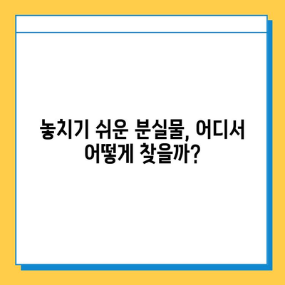 대중교통에서 잃어버린 물건 찾기| 단계별 가이드 & 실제 사례 | 분실물, 대중교통, 찾는 방법, 팁