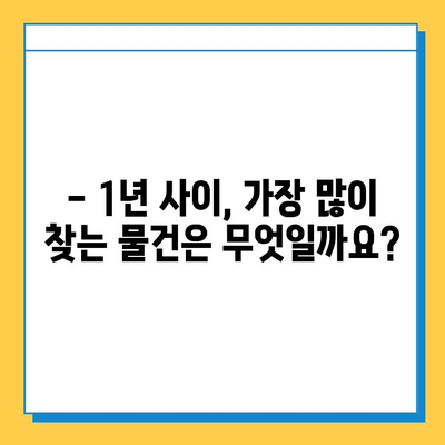 1년 새 분실물 폭증! 가장 많이 찾는 물건은? | 분실물, 급증, 2023년, 통계, 현황, 유형